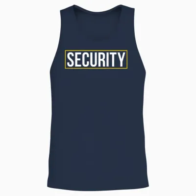 Event Security Guard Security Team Unisex Tank Top - Navy
