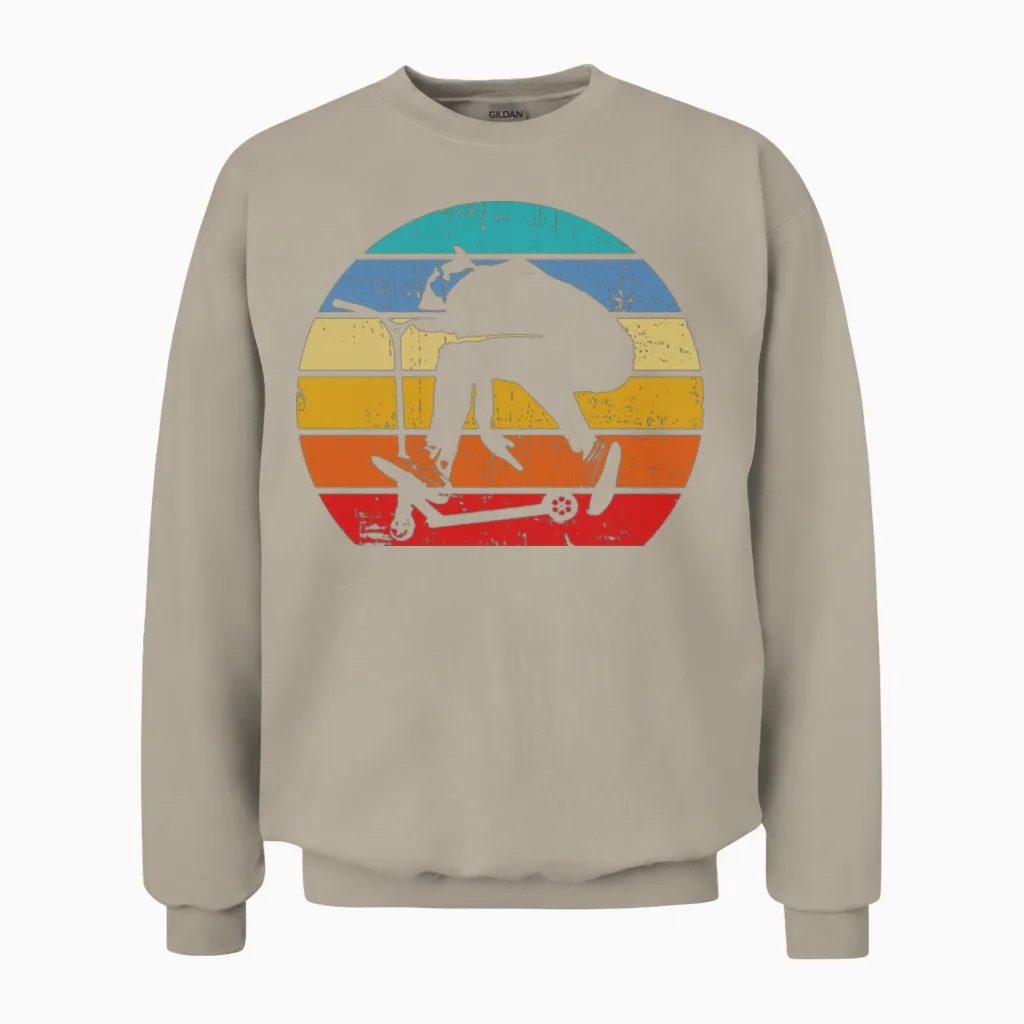 Stunt Scooter Unisex Sweatshirt in Sand