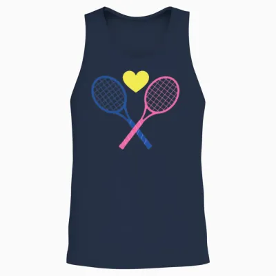 Tennis 1 Unisex Tank Top - Navy