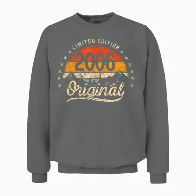Limited Edition Original 2006 Vintage 20. Geburtstag Mann Unisex Sweatshirt - Graphite Heather