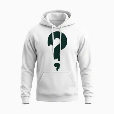Disney Gravity Falls Soos Mystery Shack Question Mark Logo Unisex Hoodie - White