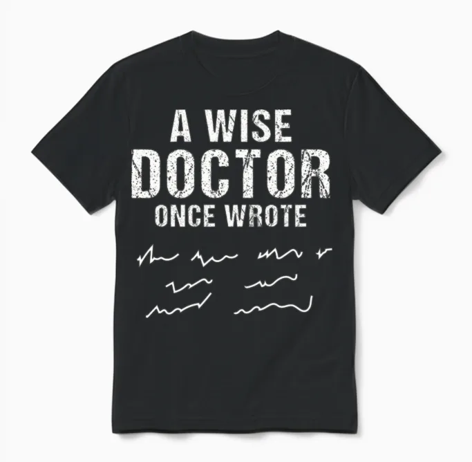 A Wise Doctor Once Wrote Doctors Unisex T-Shirt - Black