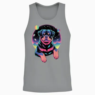 Galaxy Rottweiler Rottweilers Rot Dog Rottie Unisex Tank Top - Sport Grey