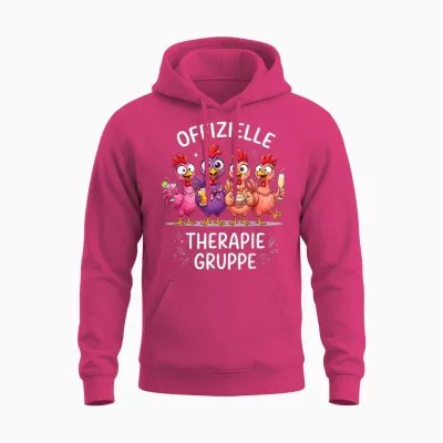 Offizielle Therapie Gruppe Hühner Unisex Hoodie - Heliconia
