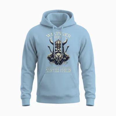 Wikinger Opa Nordische Mythologie Normannen Unisex Hoodie - Light Blue