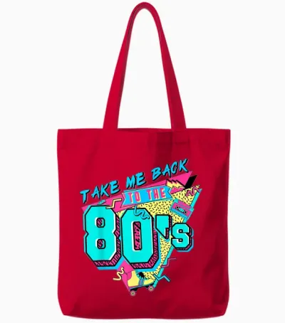 Bringen Sie Mich Zurück in Die 80er Jahre Vintage 1980er Made in the 80ers Lover Tote Bags - Red