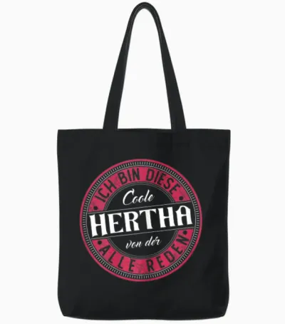 Hertha | Ich Bin Diese Coole Hertha Tote Bags - Black