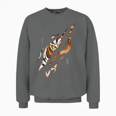 Eye of the Tiger Unisex Sweatshirt - Graphite Heather