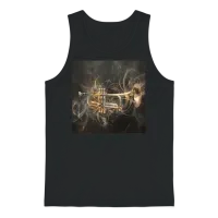 Trumpet Unisex Tank Top - Black – 1