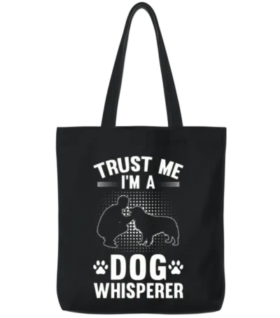 Dog Trainer Men Dog Agility Training Tote Bags - Black