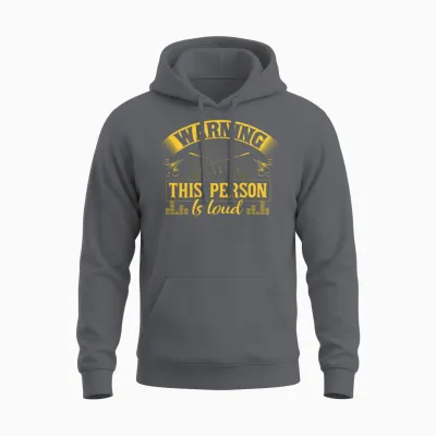Trumpet Player Concert Unisex Hoodie - Charcoal