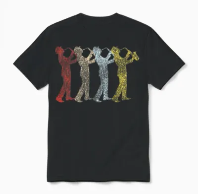 Saxophone Retro Vintage Unisex T-Shirt - Black