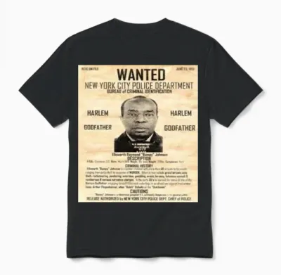 Bumpy Johnson (wanted Poster) Unisex T-Shirt - Black