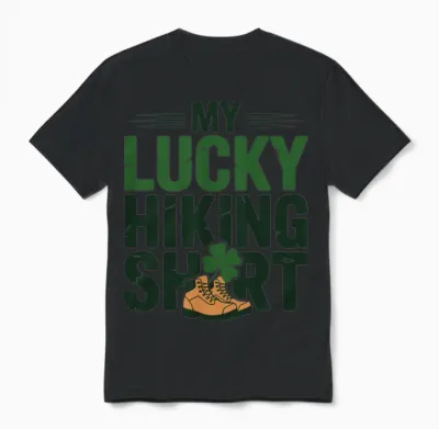 My Lucky Hiking Unisex T-Shirt - Black