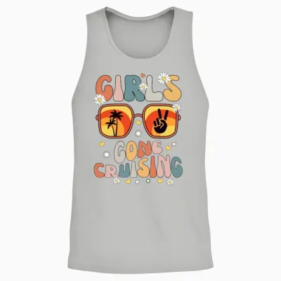 Girls Gone Cruising Unisex Tank Top - Ash