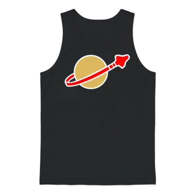 Retro Spaceman Brick Toy Kids & Lego Fan Gift Unisex Tank Top - Black