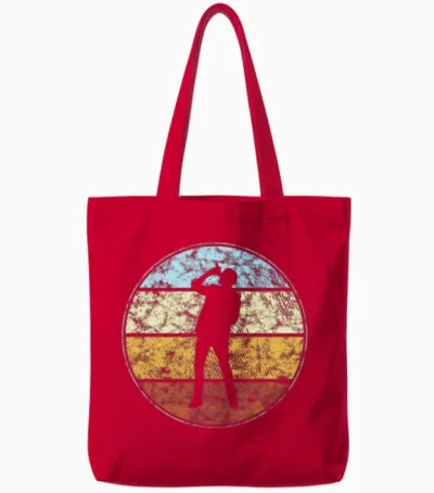 Singing Retro Tote Bags - Red