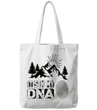 Hiking It in My Dna Tote Bags - White