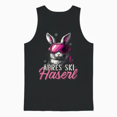 Apres Ski Haserl Skihaserl Skier Party Crew Women's T-Shirt, Black Unisex Tank Top - Black