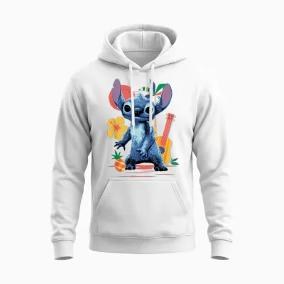 Disney Lilo & Stitch Live-Action Movie Musical Beach Fun Unisex Hoodie - White