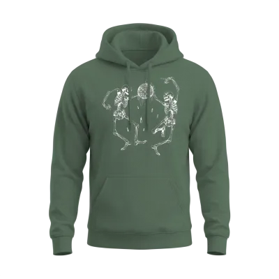 Joji Ballads 1 Merch Slow Dancing Skeletons Unisex Hoodie - Military Green