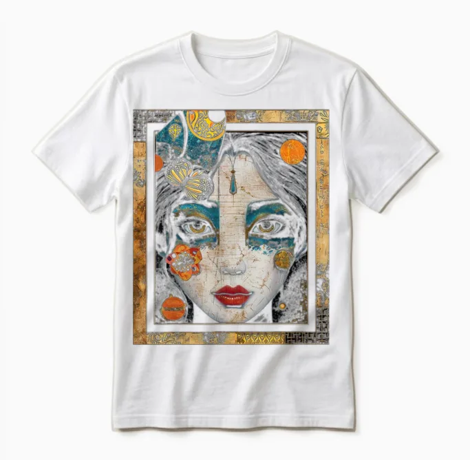 Anime Women Graphic Colorful Unisex T-Shirt in White