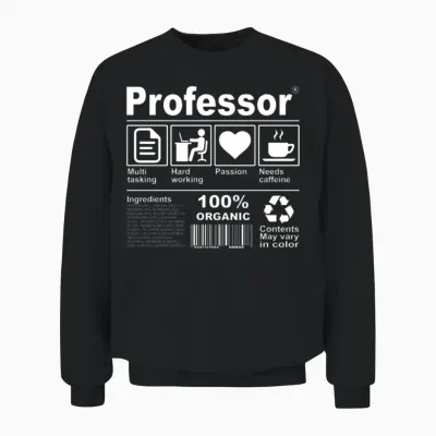 Professor Unisex Sweatshirt - Black
