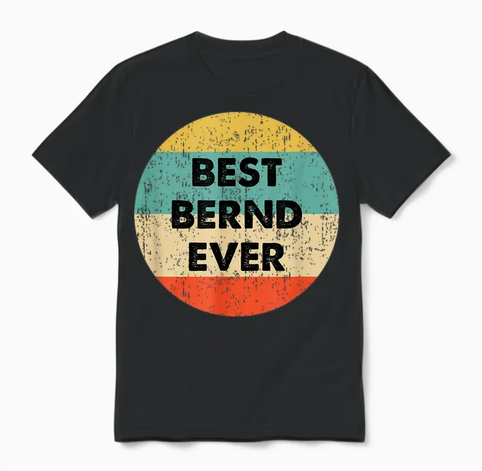 Bernd Vorname Unisex T-Shirt in Black