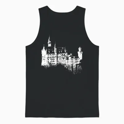 Neuschwanstein Vintage Deutschland Bayern I Love Germany Unisex Tank Top - Black