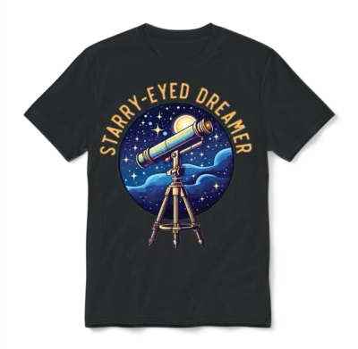 Astronomer Astronomy Constellations Stars Space Unisex T-Shirt - Black