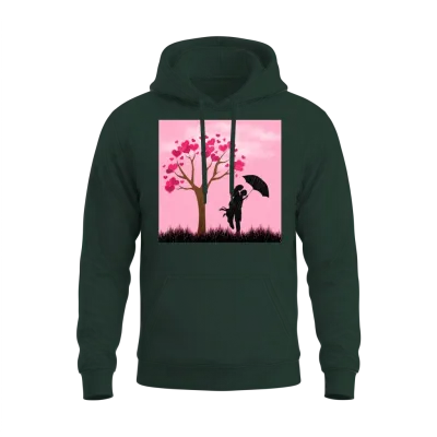Valentine's Day Unisex Hoodie - Forest