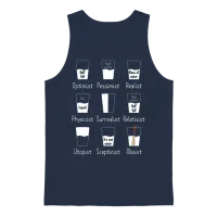 Oboe Water Orchestra Musician Oboist Optimist Unisex Tank Top - Navy – 1