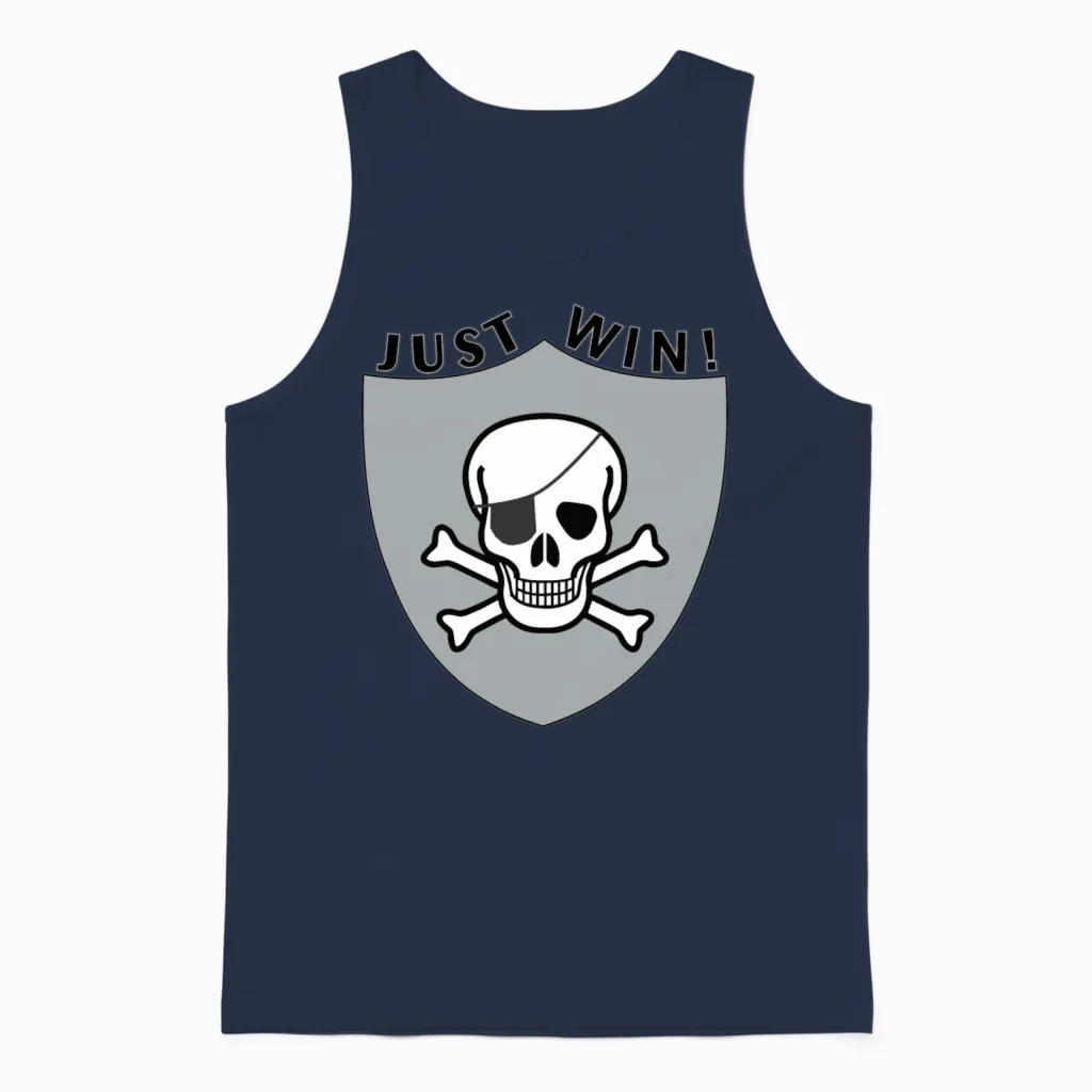 Justwin Unisex Tank Top in Navy