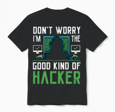 Funny Cybersecurity Professional Unisex T-Shirt - Black