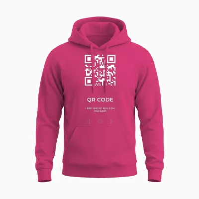 Qr Code Unisex Hoodie - Heliconia