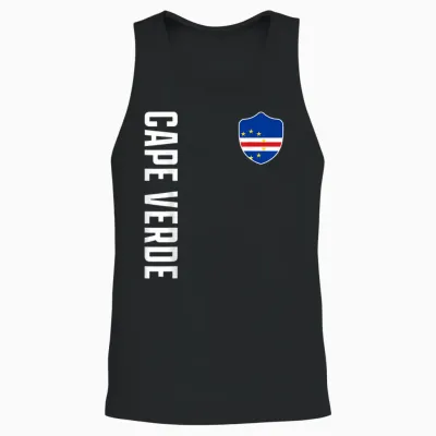 Kap Verde Flagge Heimat Fan Cabo Verde Morabeza Patriotisch Unisex Tank Top - Black