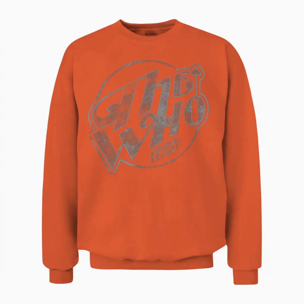 The Who Offizielles Vintage Faded Logo 1966 Unisex Sweatshirt in Orange