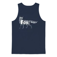 Fox — Wildlife Gift Unisex Tank Top - Navy – 1