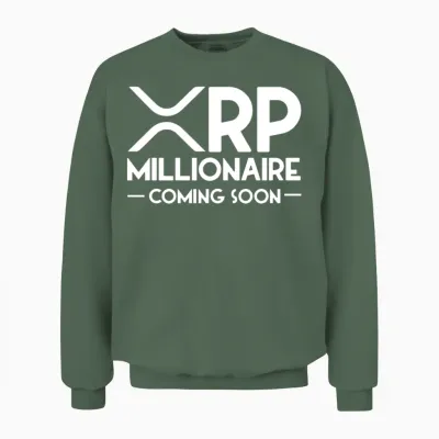 Xrp Millionaire Coming Soon Ripple Xrp Crypto Unisex Sweatshirt - Military Green