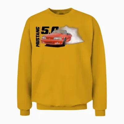 1991 Mustang 5.0 Unisex Sweatshirt - Gold