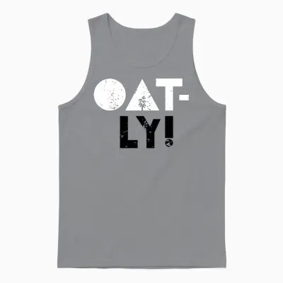 Oatly! Oat Milk Unisex Tank Top - Sport Grey
