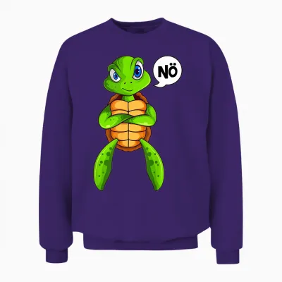 Schildkröten Nö Kinder Mädchen Jungen Schildkröte Unisex Sweatshirt - Purple