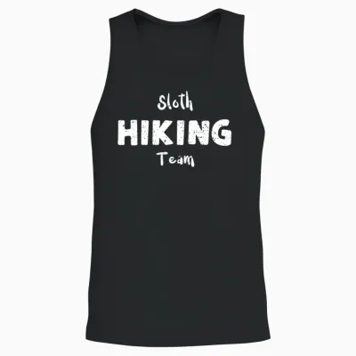 Sloth Hiking Team - Camping Unisex Tank Top - Black