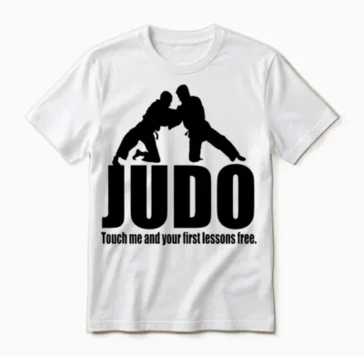 Funny Judo Unisex T-Shirt - White
