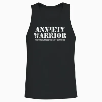 Anxiety Warrior Unisex Tank Top - Black