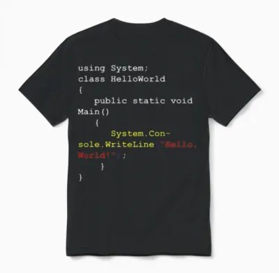 Programmer Coder Unisex T-Shirt - Black