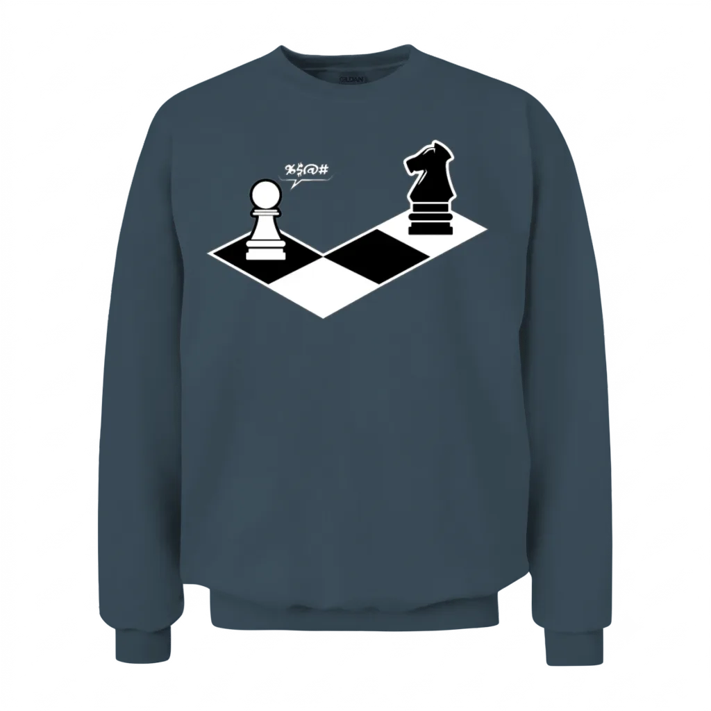 Funny Chess Shirt Chess Player Gift Unisex Sweatshirt - Dark Heather