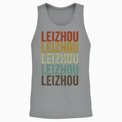 Leizhou China Retro Vintage Unisex Tank Top - Sport Grey
