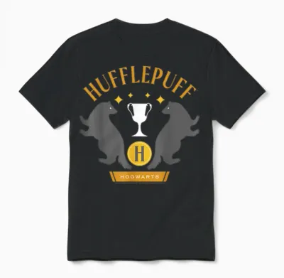 Harry Potter New Design 2025 Hufflepuff Pride Unisex T-Shirt - Black