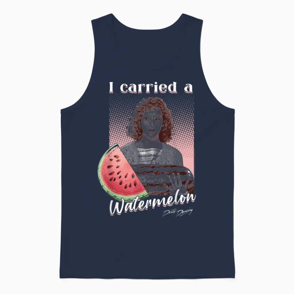 Dirty Dancing I Carried a Watermelon Photo Vintage Movie Unisex Tank Top in Navy